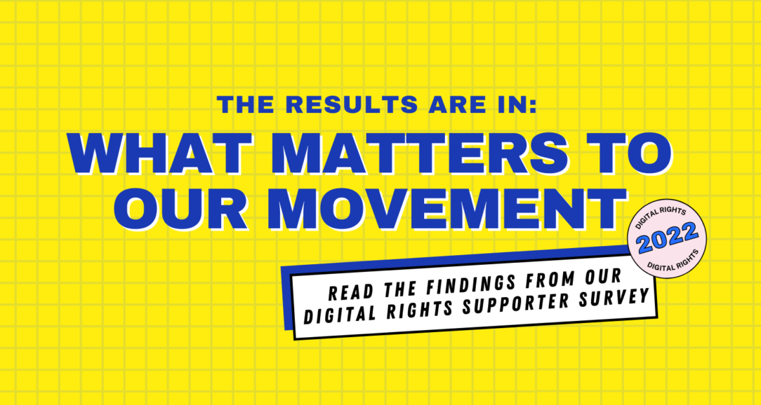 The results are in: What matters most to our movement