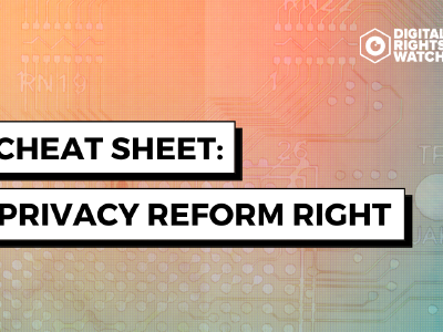 Cheat sheet: getting privacy reform right